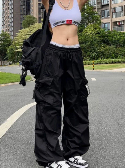 Parachute Black Pants van BlackWave