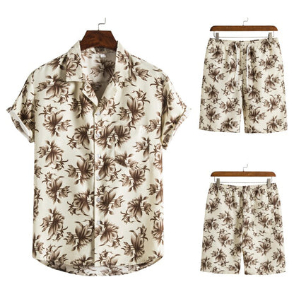 Herencombi Zomerse Hawaii Print Korte Broek