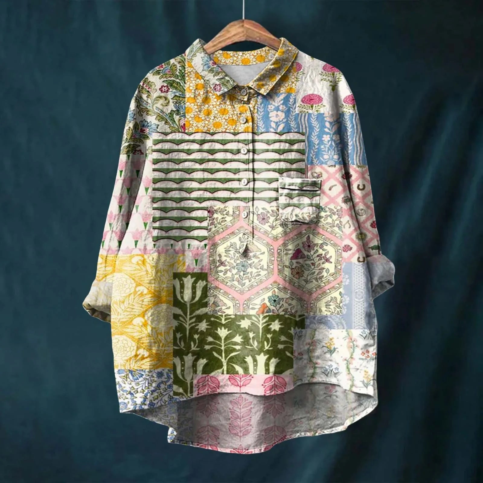 Liesa | Camicia Floreale - 100% Cotone, Elegante e Versatile-3