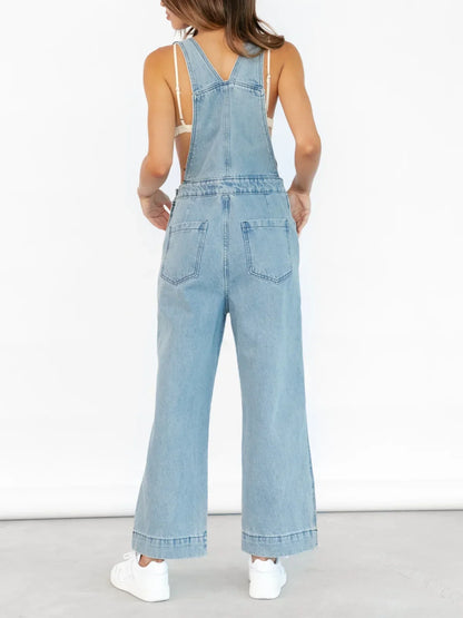 Jeans Jumpsuit Dame Blauw Comfortabel