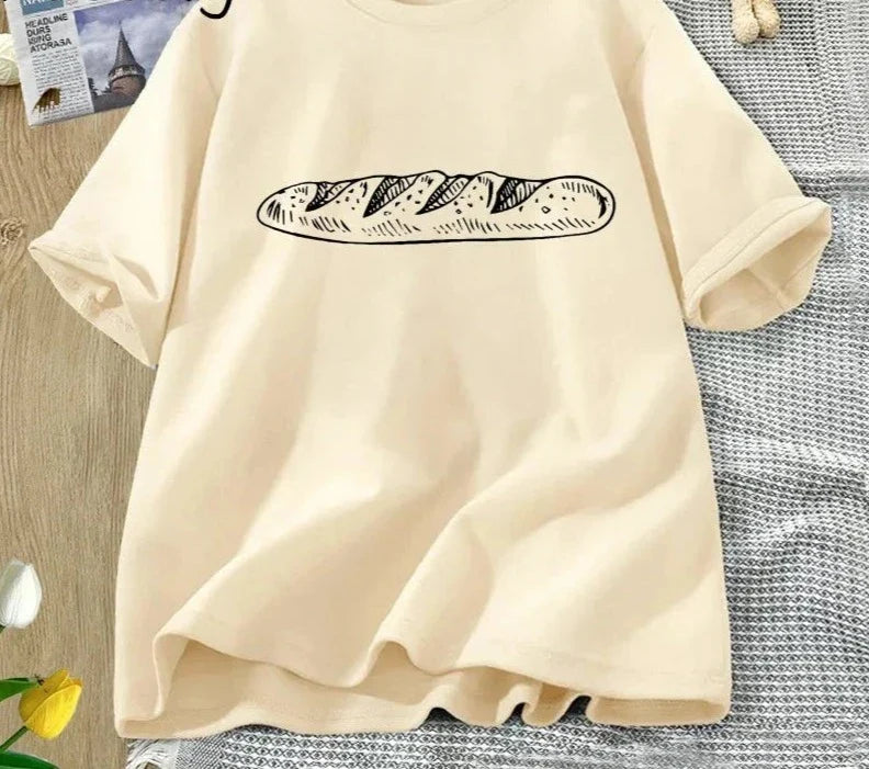Zomerse Baguette T-shirt - Luminous Chic