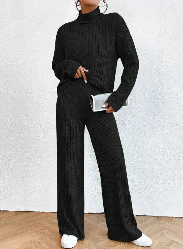 Gebreide Broek en Trui Set voor Vrouwen