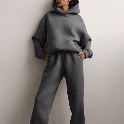 Oversized Joggingset Basic Comfortabel Zwart