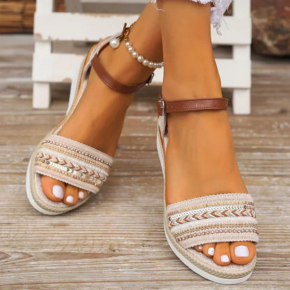 LenteStralen Vlecht Sandalen