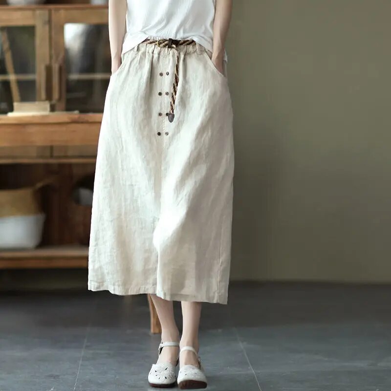 Hoge Taille Rokken Casual Stijl voor Vrouw