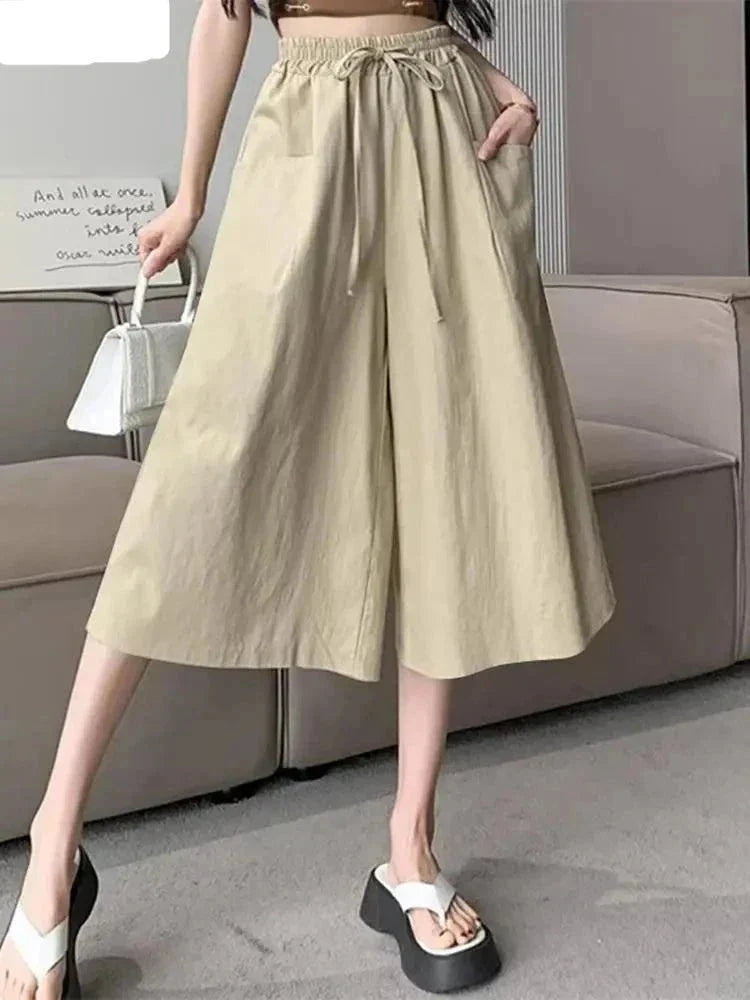 Vrije Stijl Cropped Broek van Zoete Mode