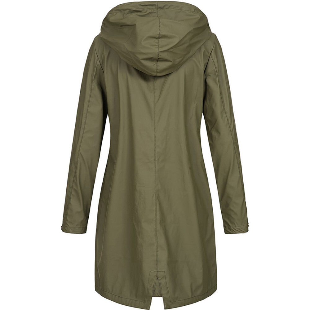 Dames Regenjack Waterdicht en Moderne Stijl