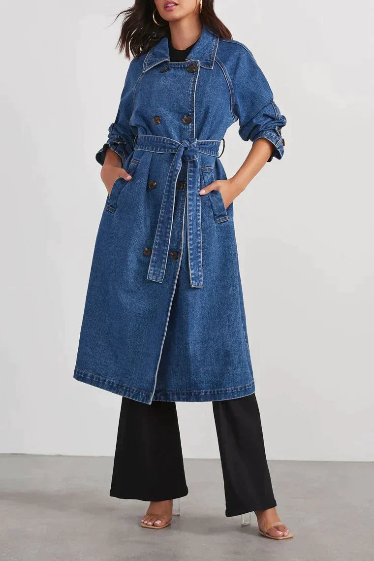 Blauwe Denim Jas voor Dames