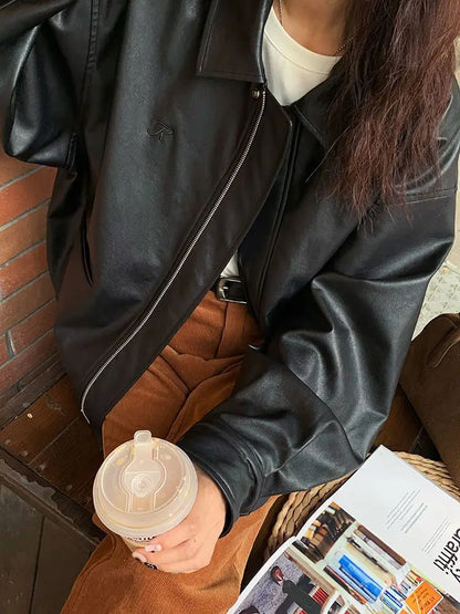 Leren Jack Vintage Stijl Florence Model