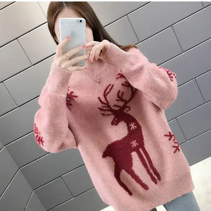 Holiday Knits | Losse Gebreide Kersttrui voor Dames | Warm en Stijlvol