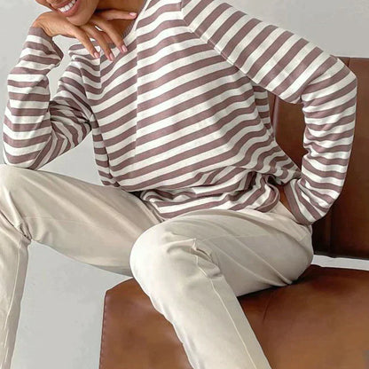 Dames Truitje Gestreept Casual Kleding