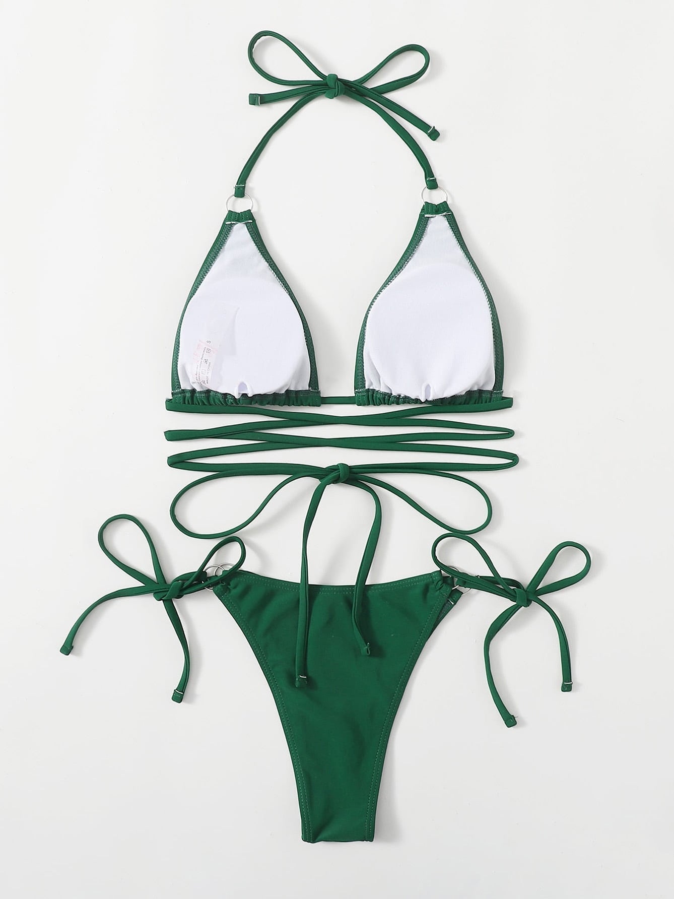 Dames Bikini Criss Cross Stijlvol Zwart Strandkleding