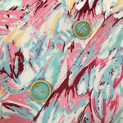 Mini Jurk Zonder Mouwen Abstract Print Vrouwelijk Model