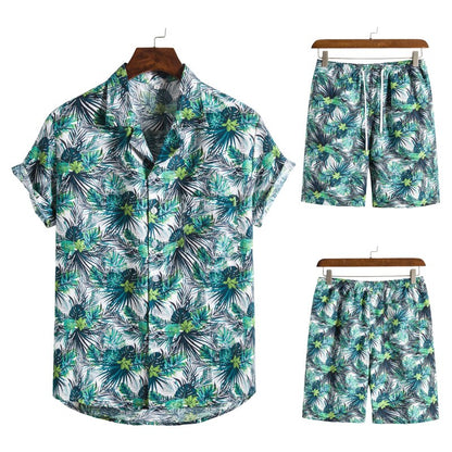 Herencombi Zomerse Hawaii Print Korte Broek
