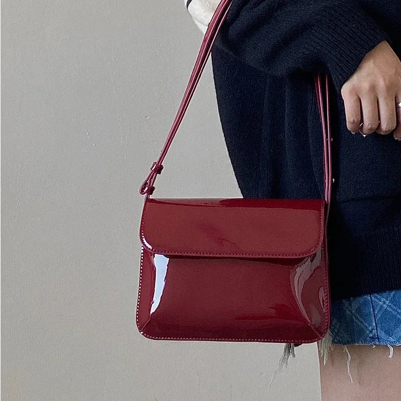 Elegante Chic Rood Schoudertas