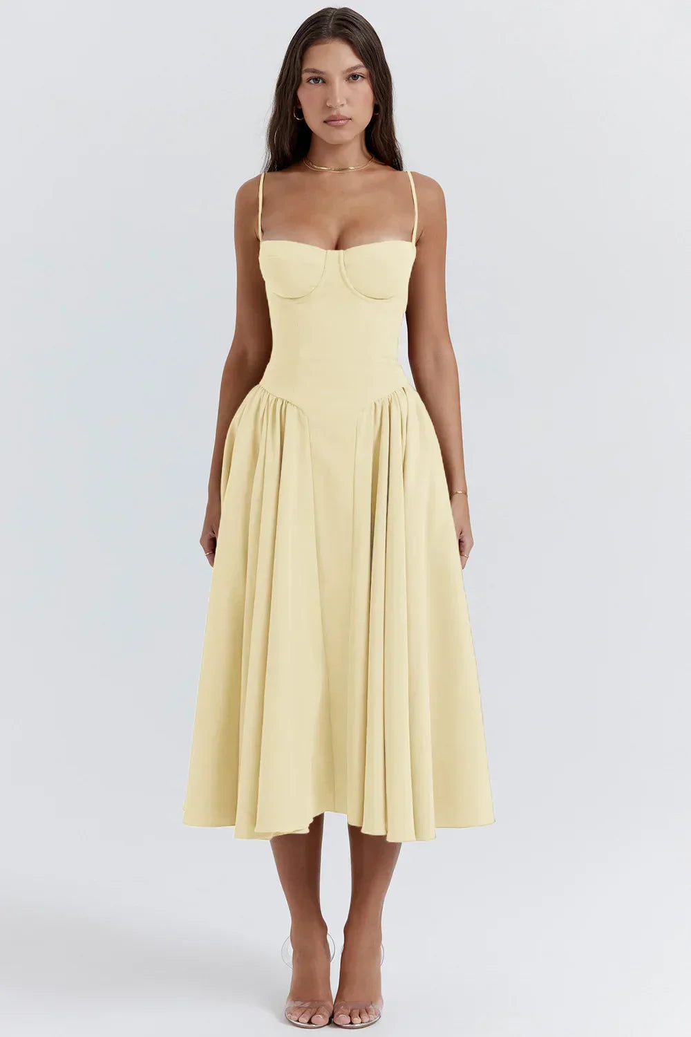 Zomerjurk met Spaghettibandjes en Taille-korsage