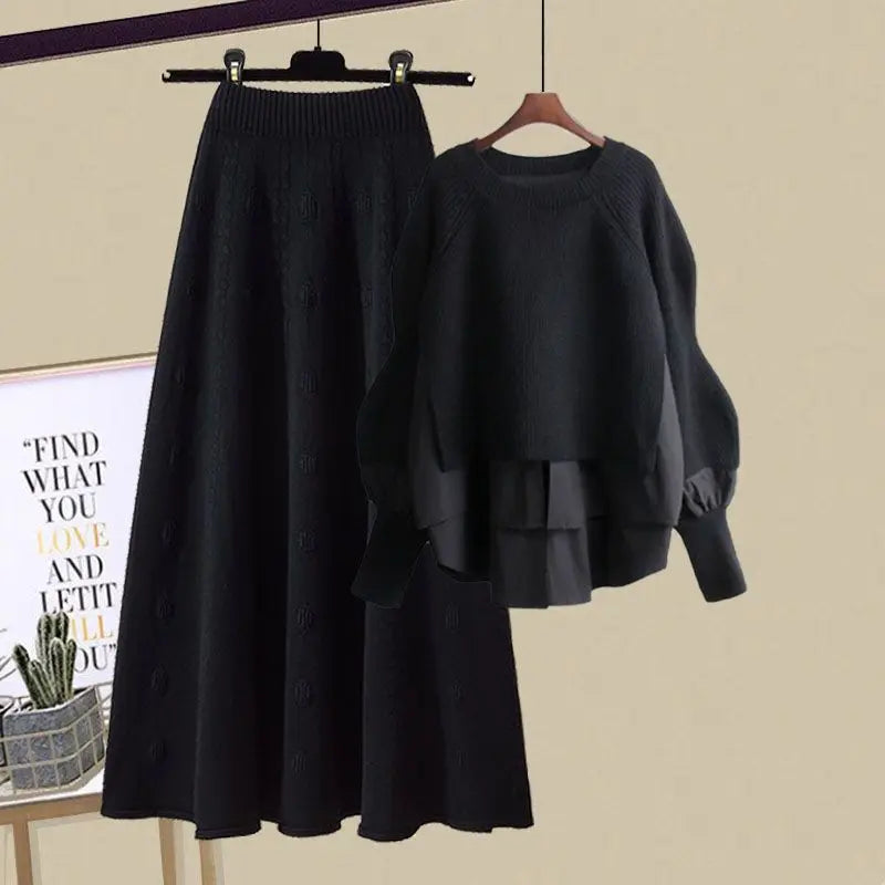 Tweedelige Breiset voor Vrouw Warm en Comfortabel