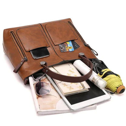 Klassieke Schoudertas voor Dames Lederlook Design