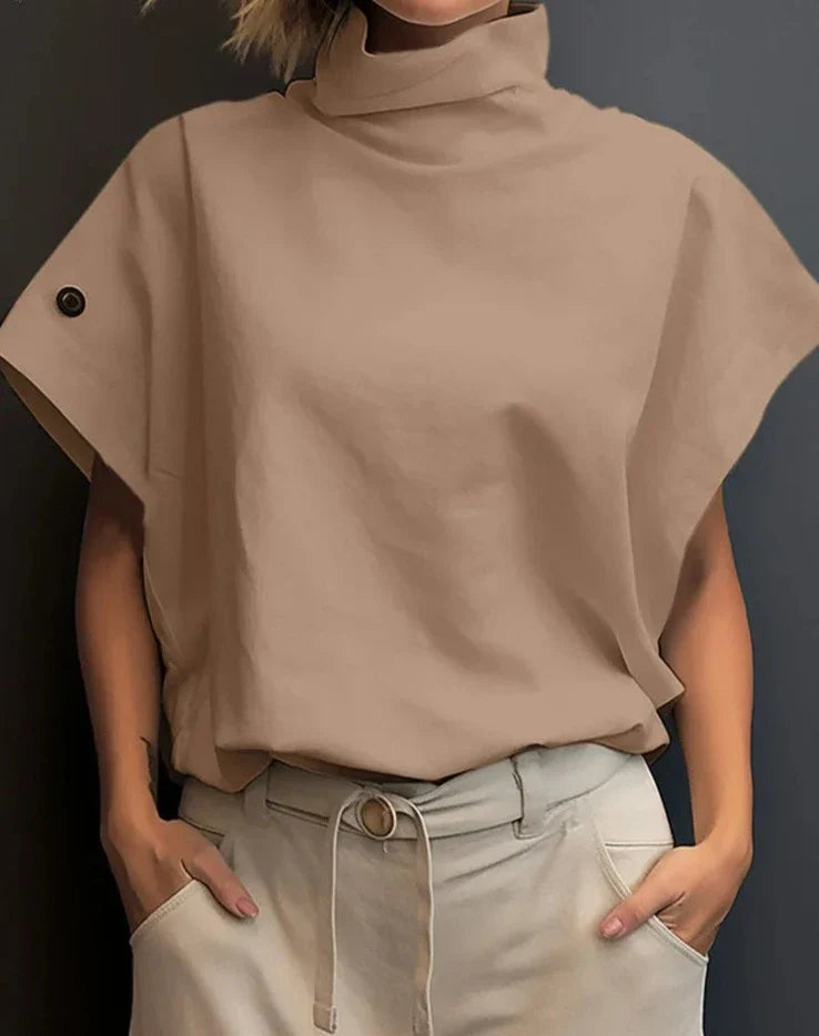 Olwerk Turtleneck Blouse van Evalien Couture