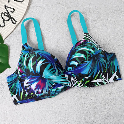 Talia Bikini Set Hoge Taille Bladprint