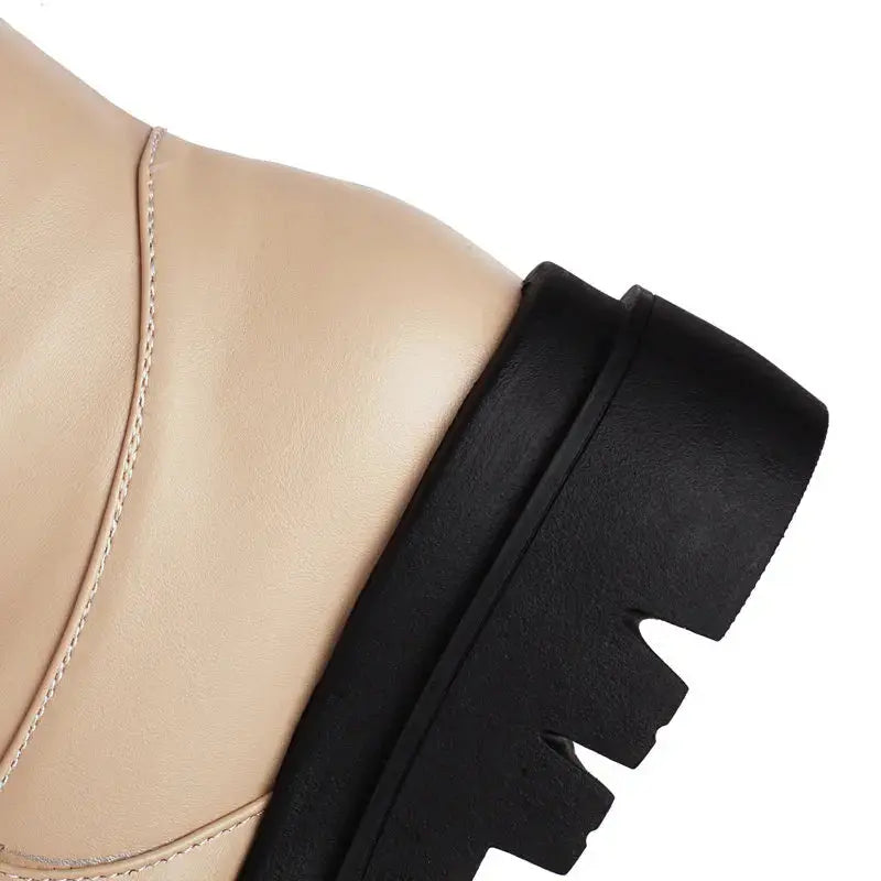 Overknee Laars Chic Zwart Hoge Hak