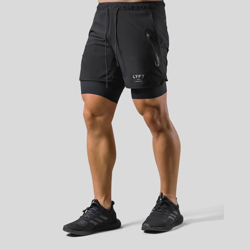 Sportbroek 2-in-1 Trainingsbroek voor Mannen Workout