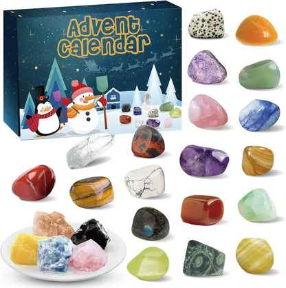 Kinder Adventskalender met Edelstenen en Puzzels