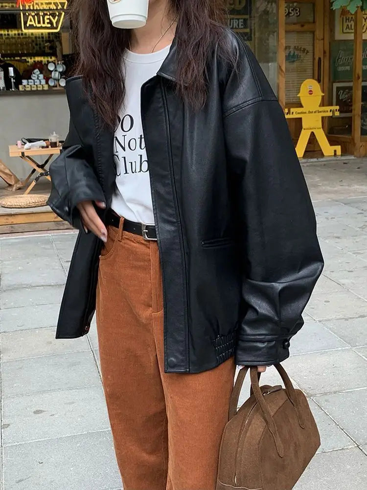 Leren Jack Vintage Stijl Florence Model