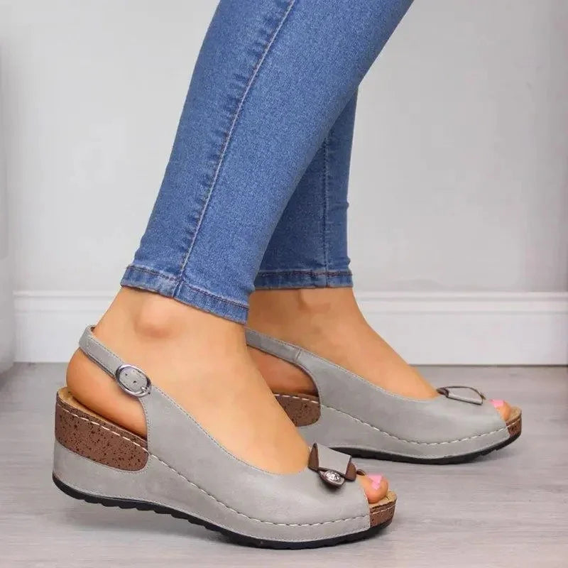 Luxe Wedge Zomerse Sandalen