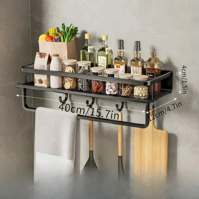 Zwart Keukenrek Modern Design voor Keukengerei