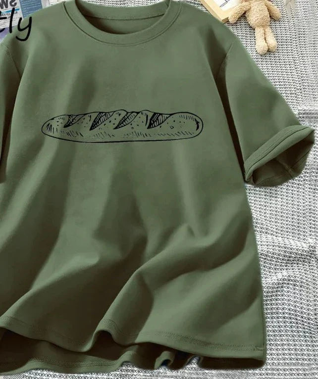 Zomerse Baguette T-shirt - Luminous Chic