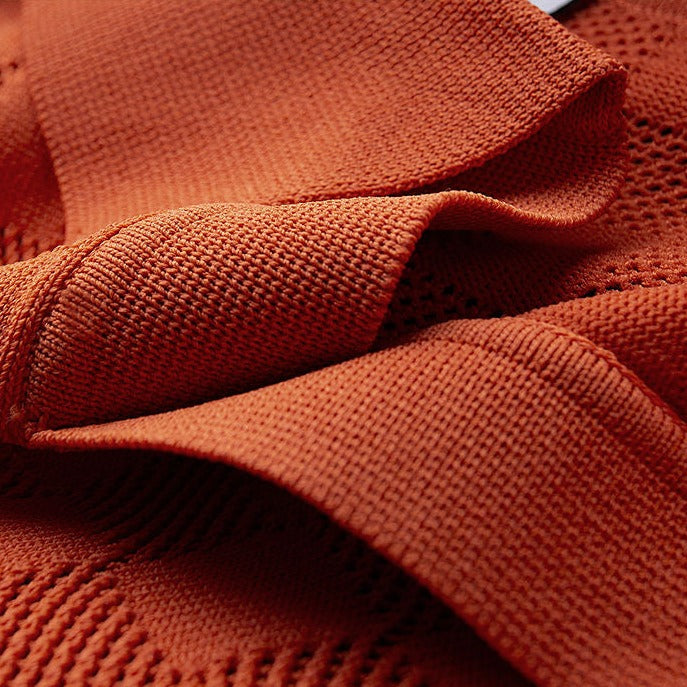 Klassieke Gebreide Polo Shirt voor Heren