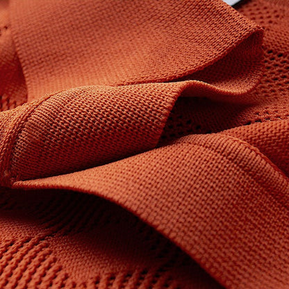 Klassieke Gebreide Polo Shirt voor Heren