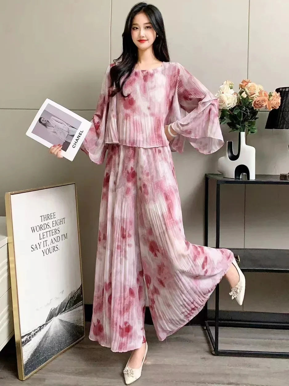 Celinara Kleurvolle Lente Zomer Tie Dye Set