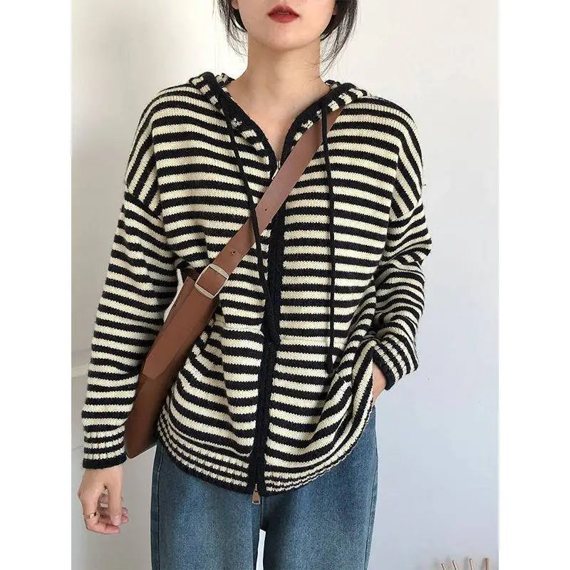 Gestreepte Hoodie Heren Trui Casual - Mode Vibes