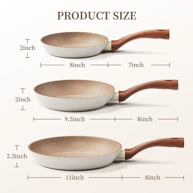 Anti-aanbak Koekenpan Granite Pro Met Non-Stick Laag