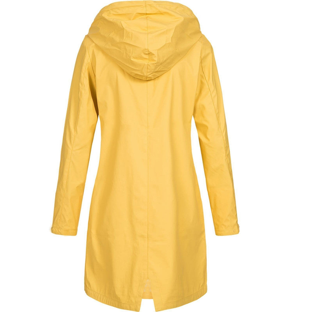 Dames Regenjack Waterdicht en Moderne Stijl