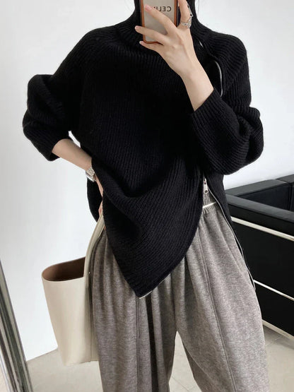 Dames Vest Met Ritssluiting Warme Pullover