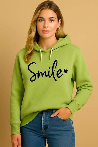 Dames Hoodie met Vrolijke Smile Print