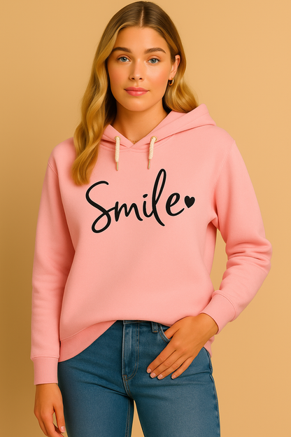 Dames Hoodie met Vrolijke Smile Print