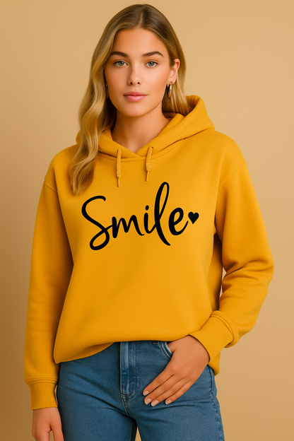 Dames Hoodie met Vrolijke Smile Print