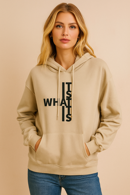 Dames Hoodie Warm met Leuke Statement Tekst Print