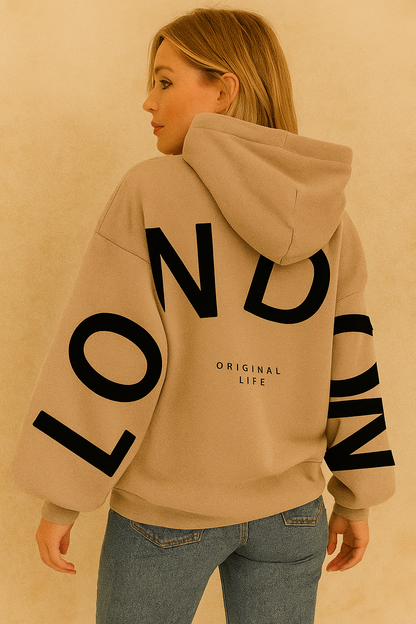 Dames Hoodie Comfortabel met London Print