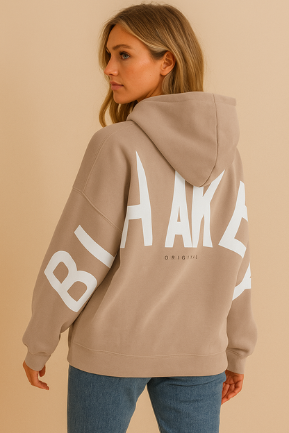 Dames Hoodie Warm Met Capuchon en Leuke Print Savannah