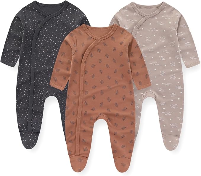 Baby Rompers 3-12 Maanden - Set van 3 Stuks