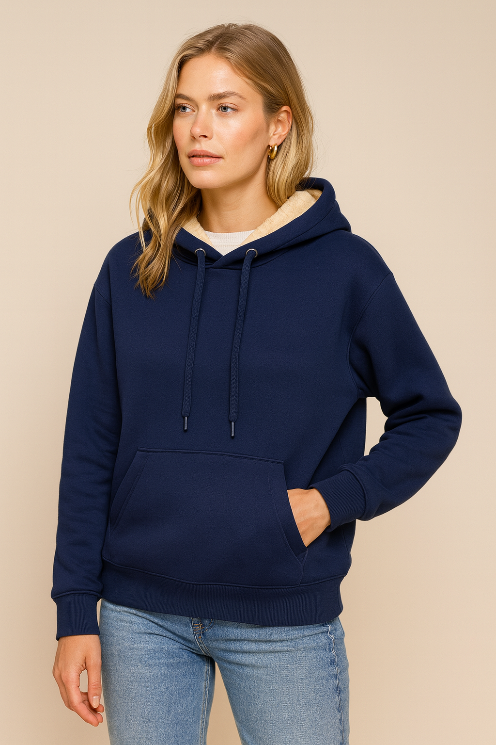 Dames Hoodie Warm Fleecevoering Zacht en Comfy