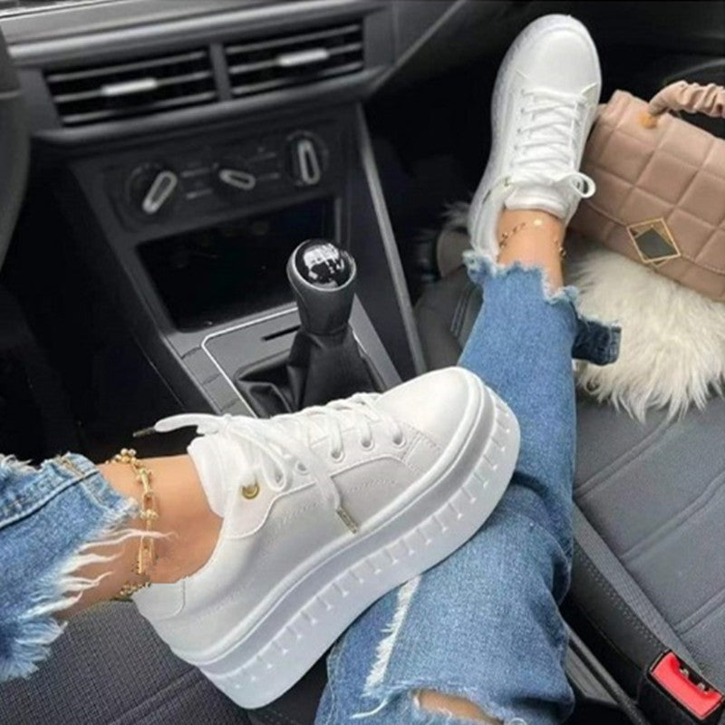 Dames Sneakers Luxe Platform Stijlvolle Schoenen - Mode Vibes