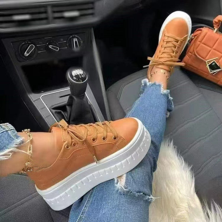Dames Sneakers Luxe Platform Stijlvolle Schoenen