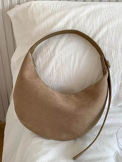 Suède Halvemaan Tas voor Dames