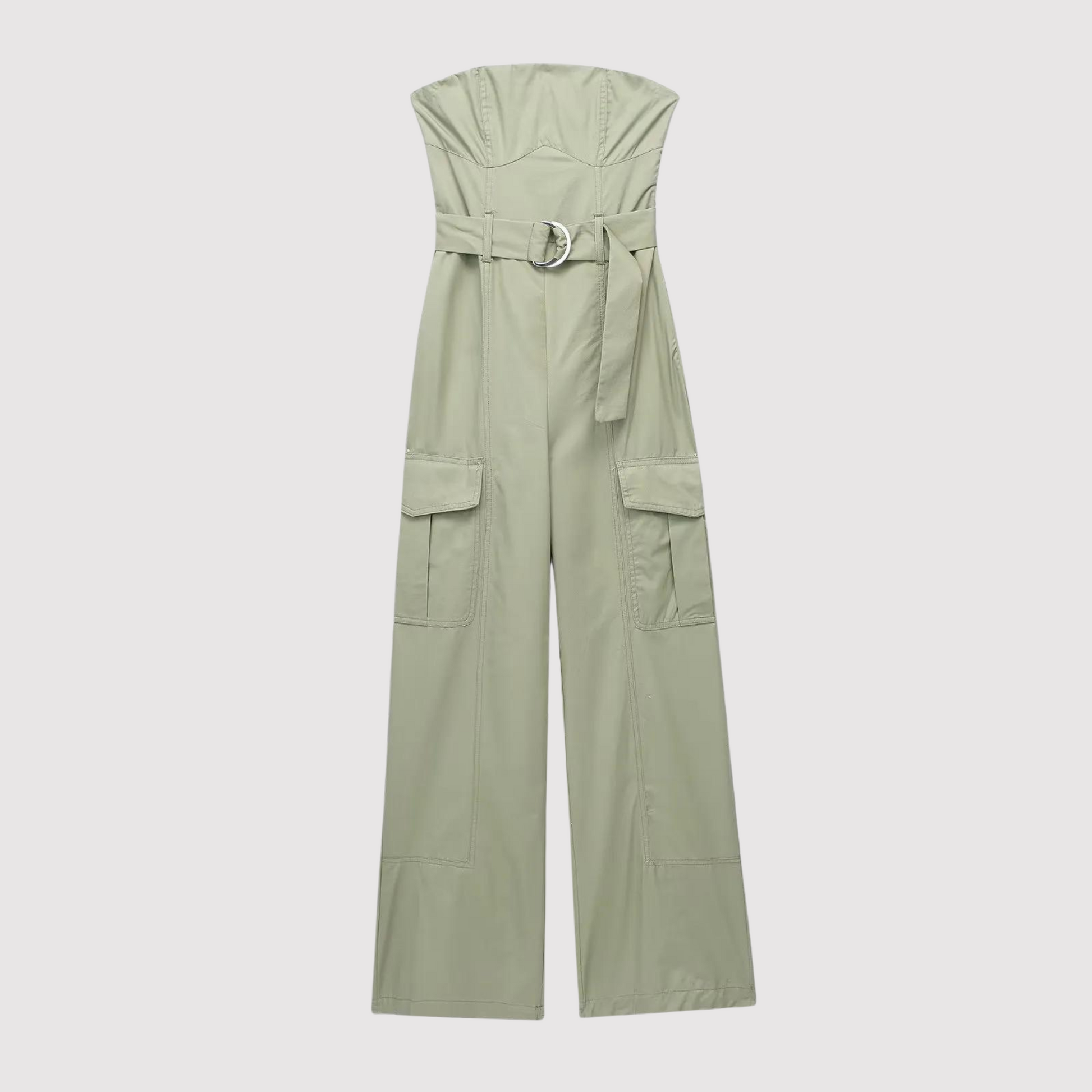 Strapless Overall Jurk Zomerse Korte Broek - Mode Vibes